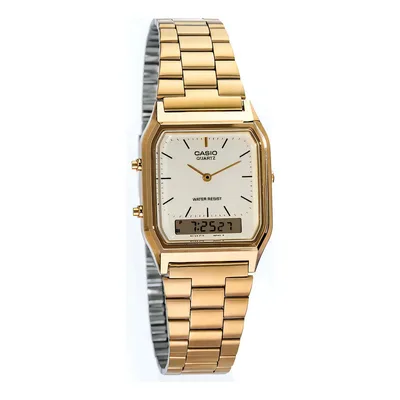 Relógio de pulso Casio AQ230GA com corria de aço inoxidável fondo arraso