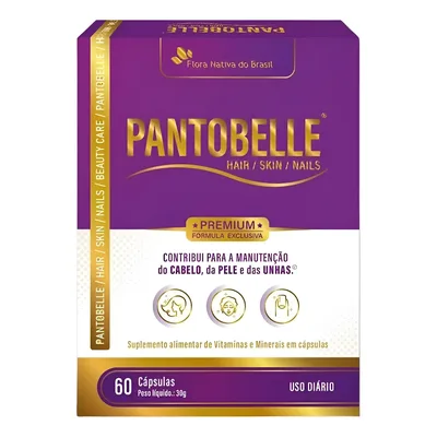 Pantobelle Hair Care (biotina) 60caps - Flora Nativa Sabor Vitamina