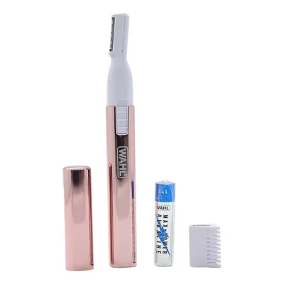 Wahl Aparador de Pelos e Sobrancelhas Feminino Clean e Confident Rose Com Pente de Altura Pilha AAA