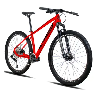 Bicicleta Aro 29 Alfameq Vx 12v Freio A Disco Hidráulico Cor Vermelho/preto Tamanho Do Quadro 19