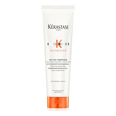 Leave-In Protetor Térmico Anti Ressecamento com Proteínas Vegetais e Niacinamida para Cabelos Médios a Grossos Kérastase Nutritive Nectar Thermique 150ml