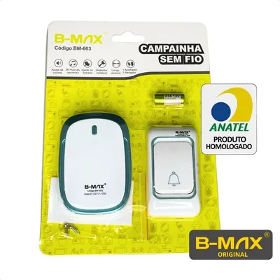 Campainha Sem Fio Longo Alcance 100m Bivolt BM-603