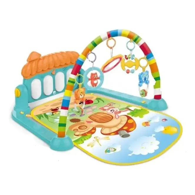 Wakaii Tapete Musical Infantil Azul glaciar Piano Champiñón
