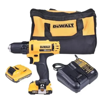 Furadeira e Parafusadeira a Bateria 12V Dewalt Modelo DCD710D2 2 Baterias e 1 Carregador