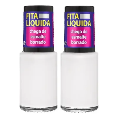 2 Fitas Líquidas C/ Pincel Flocado Cora 9ml