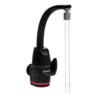 Torneira Eletrônica Zagonel Prima Touch Preta 5500W Parede/Bancada