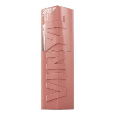 Batom Líquido Longa Duração com Efeito Gloss, Brilho Instantâneo e Acabamento Espelhado, com Fórmula Vegana e Conforto para os Lábios, Cor Captivated, Maybelline SuperStay Vinyl Ink, 4,2ml