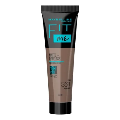 Base de maquiagem líquida Maybelline Fit Me Matte+ Poreless Fit Me FPS tom nova 361 antiga n330 - 72mL 45g