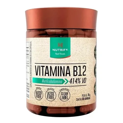 Vitamina B12 Metilcobalamina 414% 60caps Nutrify
