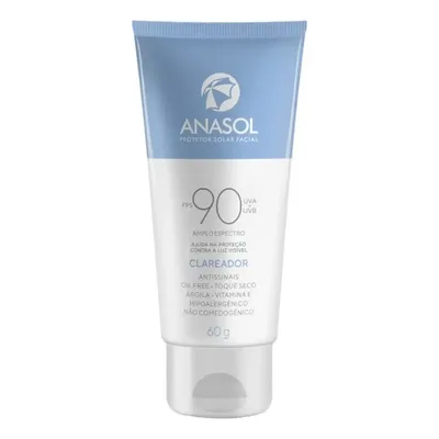 Anasol Protetor Solar Facial 60g Clareador Fps 90 Hipoalergênico