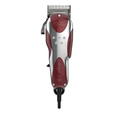 Máquina De Cortar Cabelo Wahl Magic Clip V9000 Linha 5 Stars Prata/vermelho