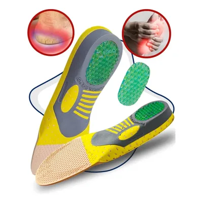 Palmilha Ortopédica em Gel Ergo Premium para Fascite Plantar e Esporão, Tamanho 41-46