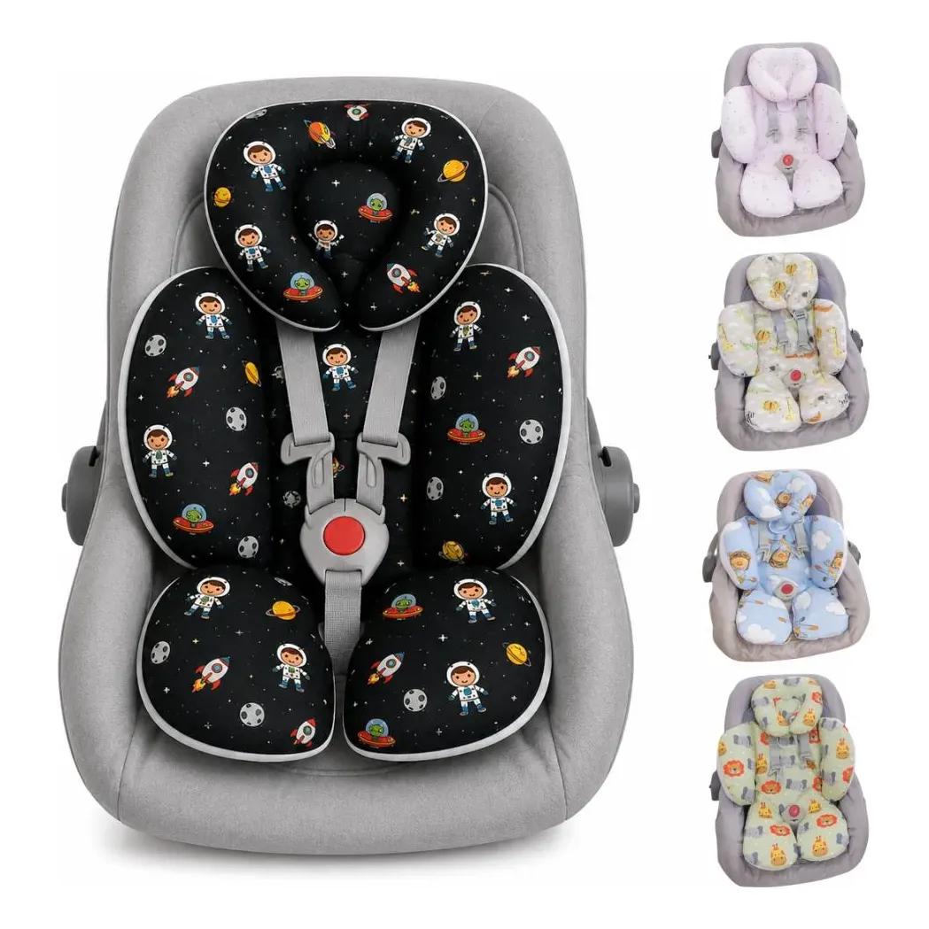 Redutor De Bebê Conforto Almofada Apoio De Corpo Safari