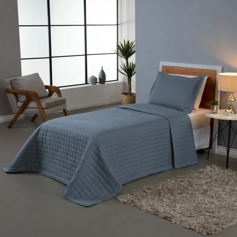 Kit Cobre Leito Solteiro Matelado 300 Fios 2 Pçs Copacabana