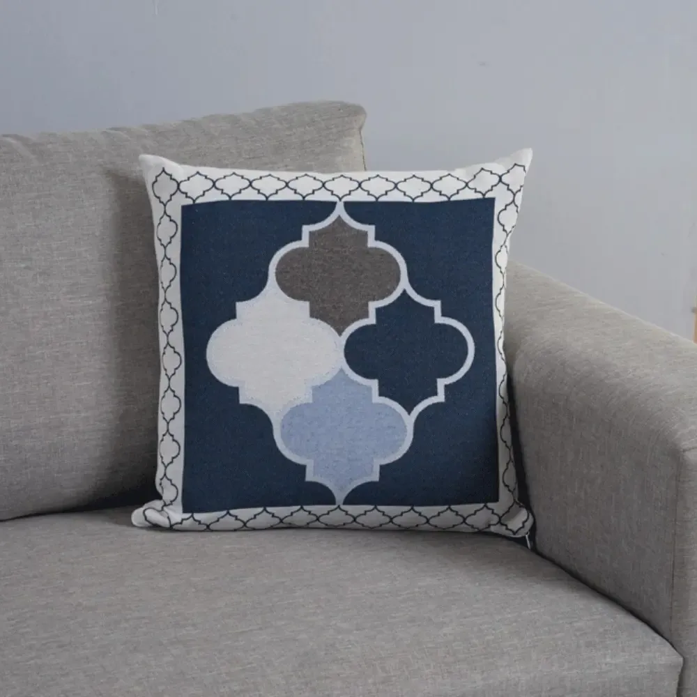 Capa Para Almofada Com Zíper 45x45 Jacquard 1 Pç Grécia