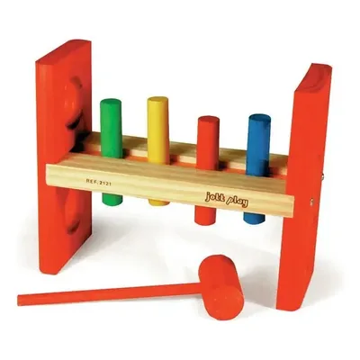 Brinquedo Educativo Jott Play Bate Pinos Grande Madeira Crianças
