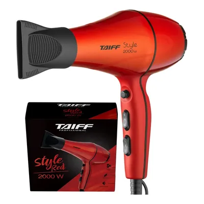 Secador De Cabelo Taiff Profissional Style Vermelho Clássico