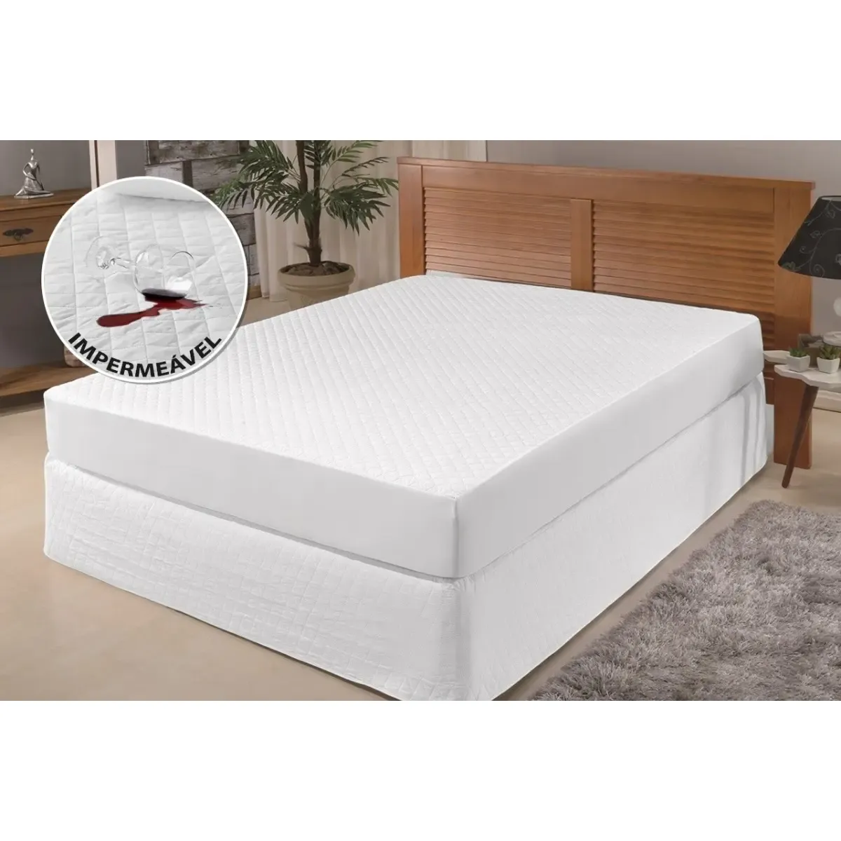 Protetor De Colchao Impermeavel Solteiro Cama Box