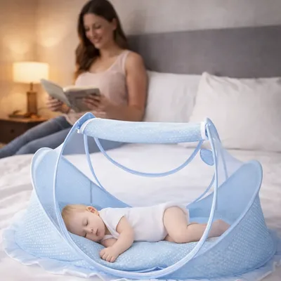 Berço Mosquiteiro Para Bebe Portátil Seu Bebe Protegido