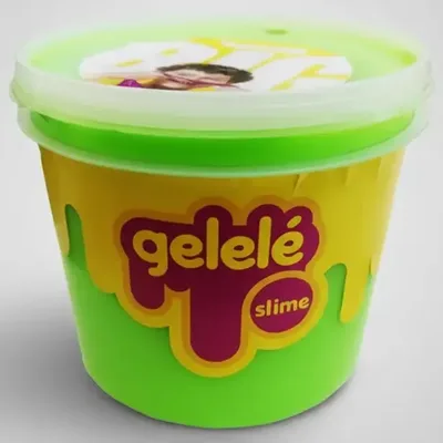 Balde De Slime Gigante Color Tradicional Gelelé 1,5 Kg