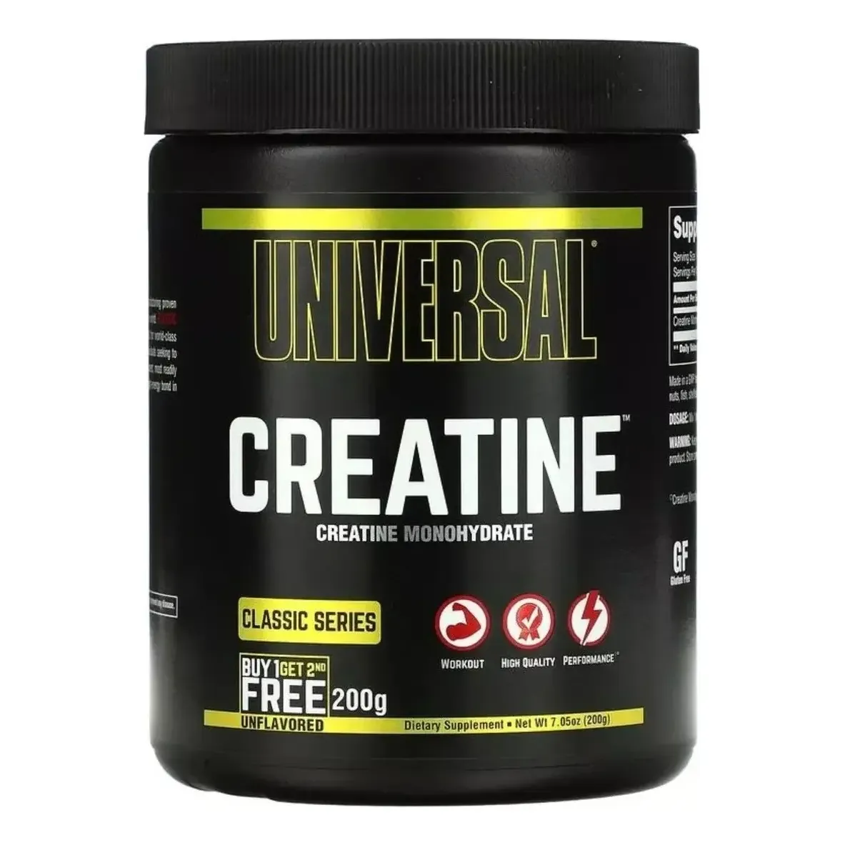 Suplemento Em Pó Creatina Universal Nutrition Creatine Pura Sem Sabor Pote 200g