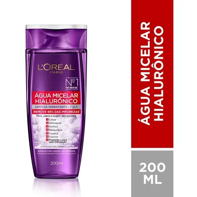 Água Micelar 7 em 1 Hialurônico Puro L'Oréal Paris