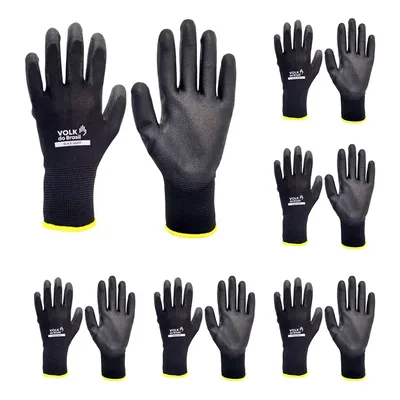 Kit C/ 10 Luva Mecânico Tátil Multitato Segurança Com Pu