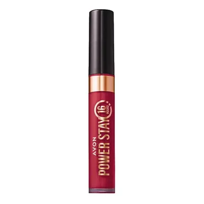 Batom Líquido Matte Avon Power Stay 16h Cor Vermelho Terra
