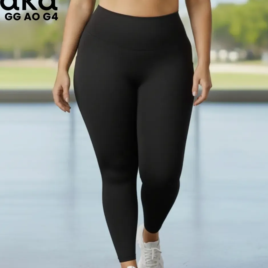 Calça Legging Plus Size Feminina Zero Transparência Cós Alto