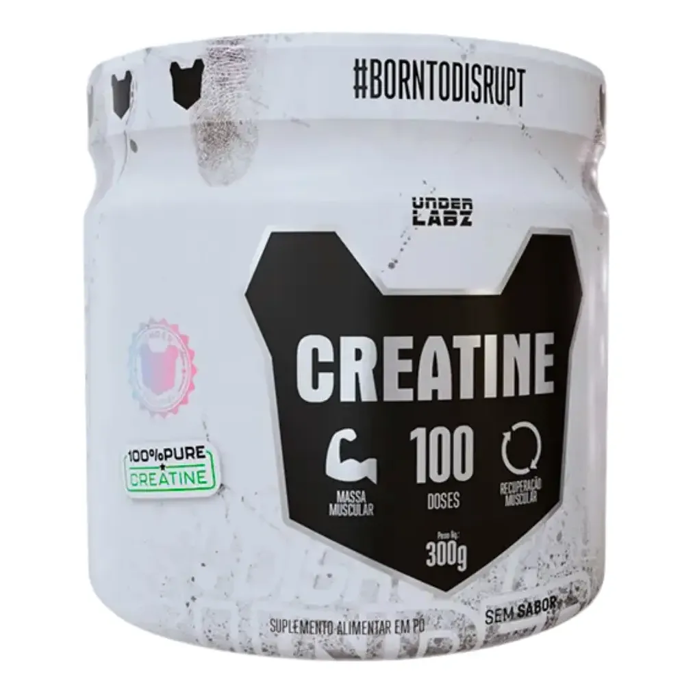 Creatina Monohidratada Under Labz 300g Para Atletas de Alta Performance