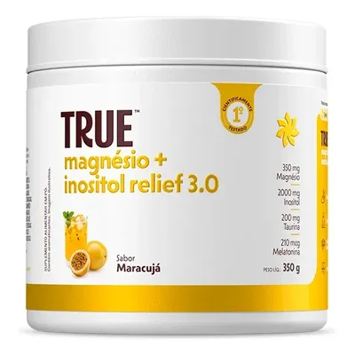 Magnésio Inositol 3.0 True Sabor Maracujá 350g