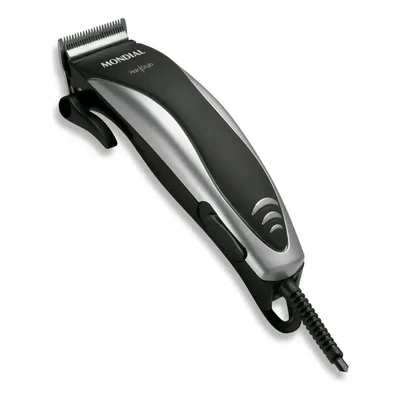 Cortador de Cabelos Hair Stylo Mondial Preto/Prata CR-02