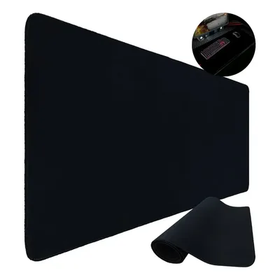 Mouse Pad Gamer 90x35 Escritório Alta Qualidade Preto Liso Isoprene