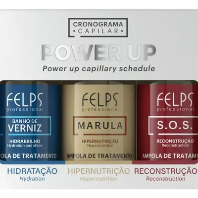 Felps Cronograma Capilar Ampolas Power Up 3x15ml
