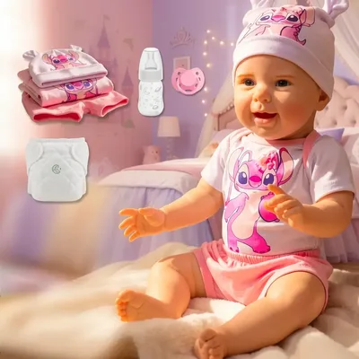 Bebê Reborn Menino Realista De Silicone Stitch Pode Molhar