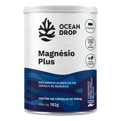 Magnésio Plus Ocean Drop 180 Caps Suplemento Mineral