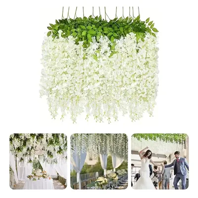 12 Pendente Cerejeira Artificial Decoração Grande Toque Real