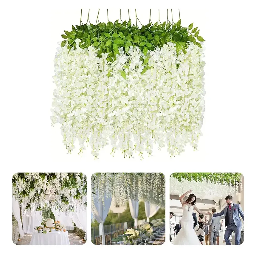 12 Pendente Cerejeira Artificial Decoração Grande Toque Real