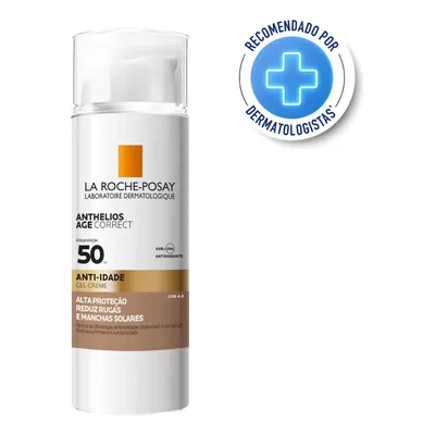 Protetor Solar Anthelios Age Correct FPS 50 Oil Free Anti Rugas Cor 4.0 50 g La Roche-Posay