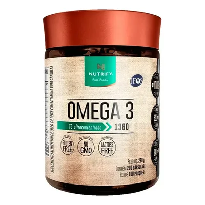 Ômega 3 TG Ultraconcentrado 200 Cápsulas Nutrify