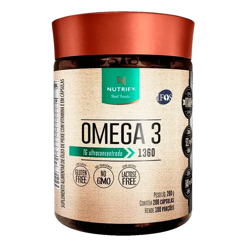 Ômega 3 TG Ultraconcentrado 200 Cápsulas Nutrify