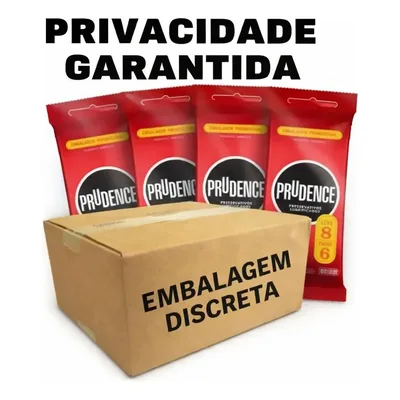 Camisinha Preservativos Lubrificado Prudence 32 Un - Kit 4x8