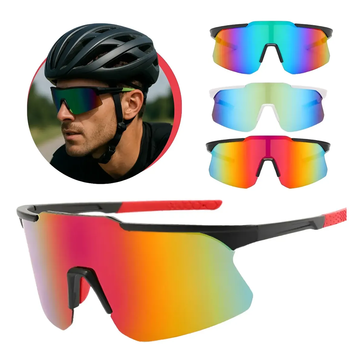 Óculos Esportivo Ciclismo Bike Corrida Proteção Uv 400