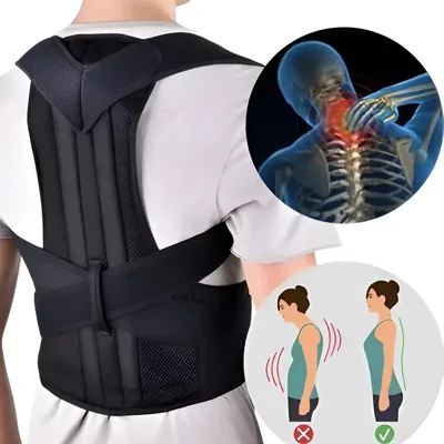 Corretor Postura Feminino Masculino Colete Alinhador Coluna