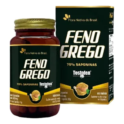 Feno Grego 60 Cápsulas 500mg Sem Sabor Flora Nativa do Brasil