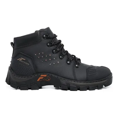 Bota Masculina Bico Pvc Coturno Trabalho Botina Segurança