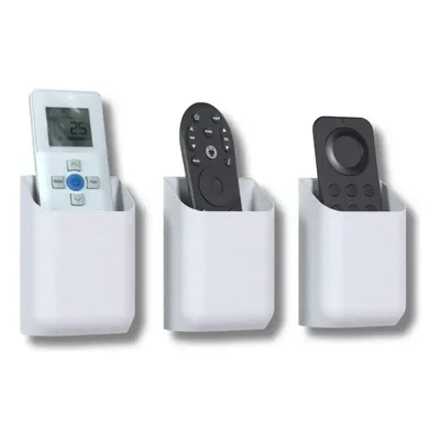 25 Suportes Parede Porta Controle Remoto Universal Ar Tv Cor Branco