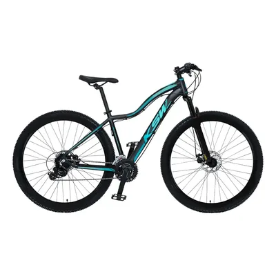 Bicicleta Mwza Aro 29 Ksw Alumínio 24 Vel Freio A Disco Mec Cor PRETO/AZUL_AZUL Tamanho do quadro 17