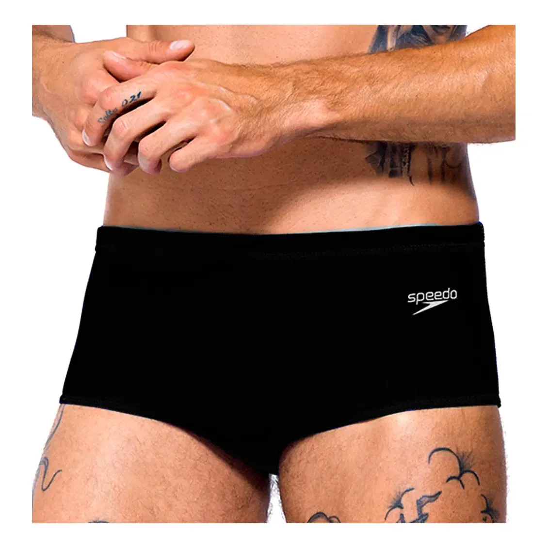 Sunga De Natação Speedo Solid Natação Adulto Leve Conforto