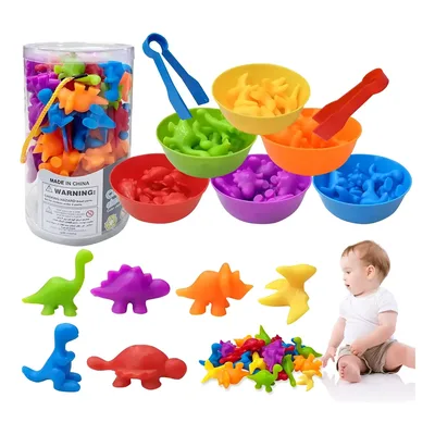 Brinquedo Animais De Silicone Classificação Das Cores Pinça